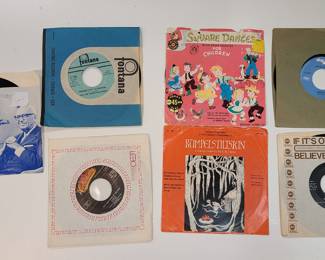 vintage music 45 rpm vinyls