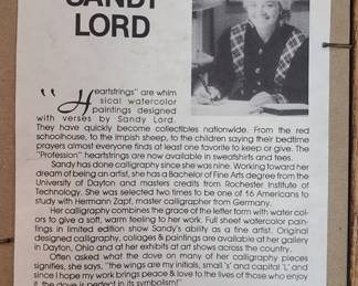 female artist Sandy Lord framed art