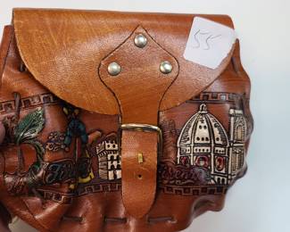 leather belt, mini bag