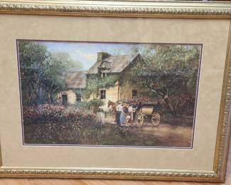 large framed Donny Finley framed picture