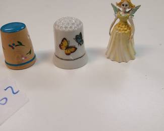 mixed vtg porcelain thimble collection