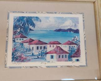 Janine Wesselmann signed , number 132/500 art print Snug Harbor, Pat Ford signed art