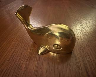 Brass whale