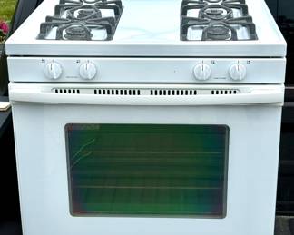 Whirlpool gas range, equipped for propane 