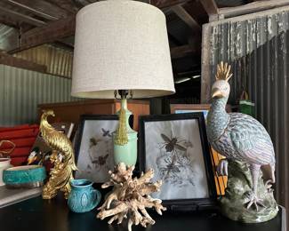 Bird figures, driftwood sculpture