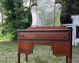 Antique vanity- great entryway table! 