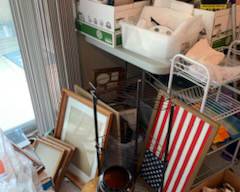 Misc household items, picture frames