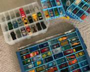 Matchbox cars.