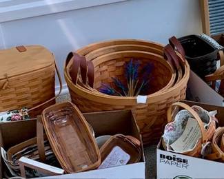 longaberger baskets and regular baskets