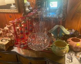 Pottery, Cryastal, glass ware and bar ware