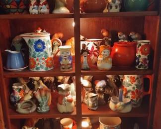 Antique Czech Decorative pottery