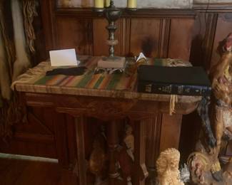 Marble topped Eastlake table