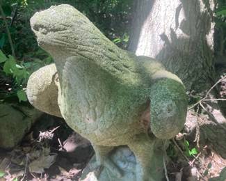 Cement hawk....Missing his beak