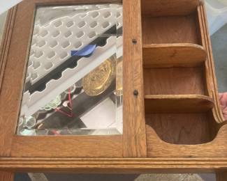 Oak medicine cabinet