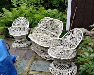 Antique wicker furniture
