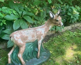 Cement deer.
