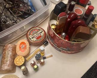 Vintage perfumes and bath products. Tons of bath and body works.
