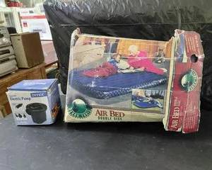 Ozark Trail Air Bed, Double Size with Intex Electric Pump, good condition.
