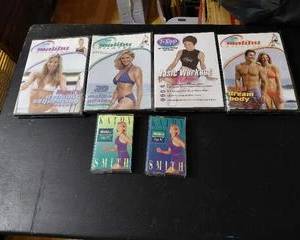 Exercise Tapes, Kathy Smith, Malibu Palates, T-Topp Palates, CD's & Cassettes.