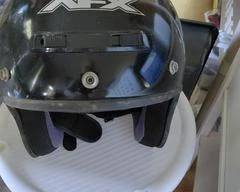 Motorcycle Helmets (2) White & Black