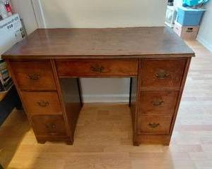 Vintage Dresser, Desk, or Display Cabinet. It has vintage hardware and in fair condition. 40Lx20Wx30H