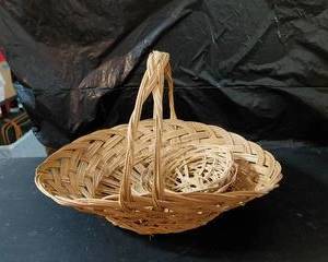 Vintage Baskets, 1 large and 2 small.