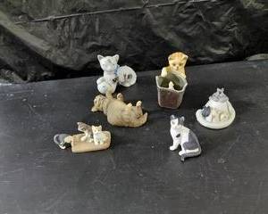 Small decorative playful 5-cats, all very cute.