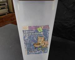 Dry Food container, dog, cat or bird food.