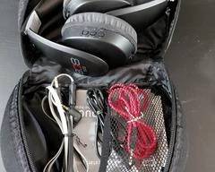 808 Headset with manual, connectors, & charger.