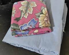 Top Sheet with Colorful Pillow Slips.