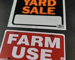 Signs, 1 Farm & 3 Yard Sale Signs.