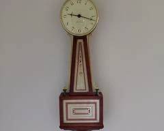 Vintage Banjo Clock works great, never misses a tick, must wind every other day.