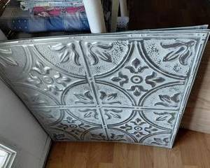 Backsplash/Ceiling Tiles, 5 sheets Antique Look 24"x24".