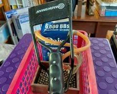 Slingshot with BBs in Basket