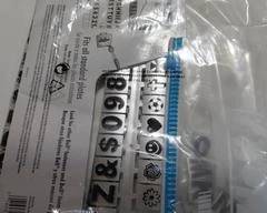 Number & Letter Labeling Kit, heavy plastic silver reflective and black in color.