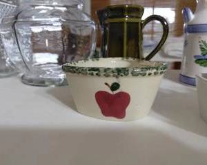 Heart Dish with apples, very cute for many uses.