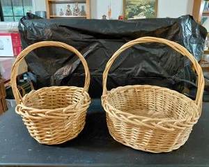 Nice Large Woven Baskets 3 pieces