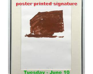 Lot 820 Joseph Beuys offset litho poster printed signature