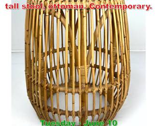 Lot 933 Albini Style end table or tall stool, ottoman. Contemporary.