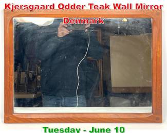 Lot 729 Danish Modern Aksel Kjersgaard Odder Teak Wall Mirror Denmark
