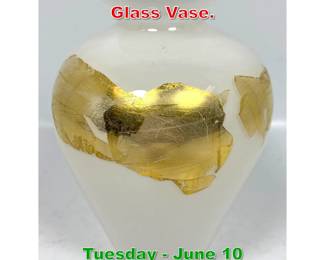 Lot 337 Artist Signed 1992 Art Glass Vase.
