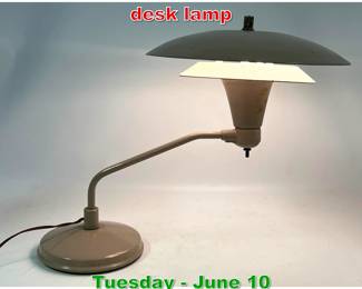 Lot 554 Wheeler UFO saucer shade desk lamp