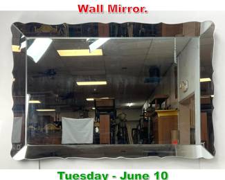 Lot 936 Large Mirror Framed Wall Mirror.