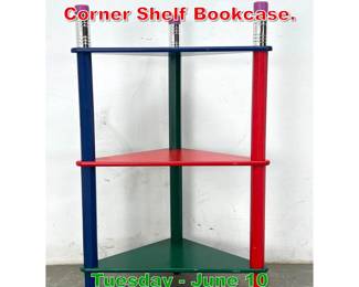 Lot 907 PIERRE SALA Z style Pencil Corner Shelf Bookcase.