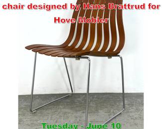 Lot 523 Norwegian teak Scandia chair designed by Hans Brattrud for Hove Mobler