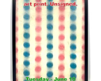 Lot 605 Jerry Foyster lenticular op art print. Unsigned.