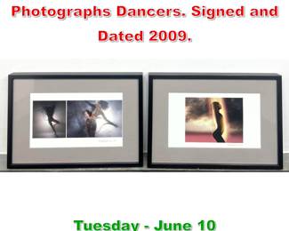 Lot 721 2pcs SAM HASKINS Color Photographs Dancers. Signed and Dated 2009.