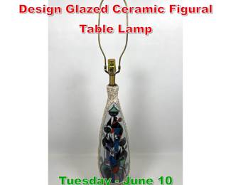 Lot 472 Marcello Fantoni Italian Design Glazed Ceramic Figural Table Lamp