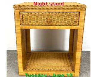 Lot 570 Wicker Rattan Side Table Night stand