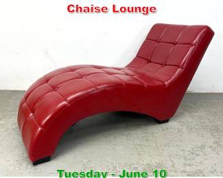 Lot 824 Post Modern wave Chaise Lounge